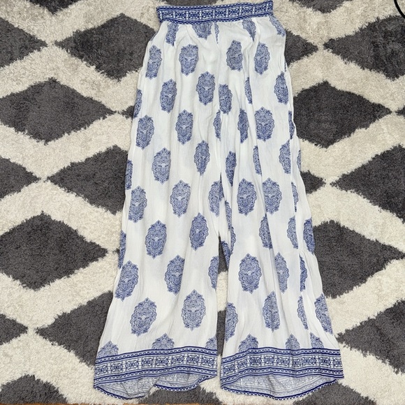 Flowy and lightweight wide leg beach cover up pants size xs - Picture 6 of 13